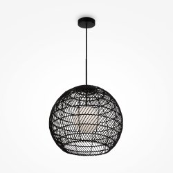 Lampa wisząca designerska nowoczesna metalowa czarna nad stół do jadalni do salonu ozdobna Cane MAYTONI MOD204PL-01B
