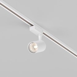 Lampa szynowa reflektor szynoprzewody jednofazowe LED nowoczesny aluminium biały regulowana tuba VUORO MAYTONI TR003-1-10W3K-S-W