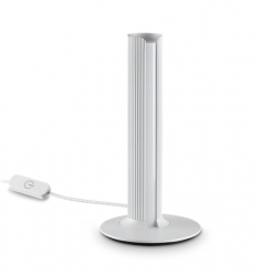 Lampka biurkowa stołowa LED biała tuba minimalistyczna klasyczna nowoczesna na komodę Dorica tl1 366074 Ideal Lux