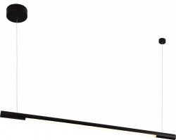 Lampa Wisząca Czarna Listwa Nad Stół LED MAXLIGHT ORGANIC HORIZON P0354D Ściemnialna