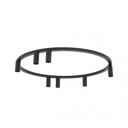 Nowoczesna lampa sufitowa czarny minimalistyczny plafon FOURTY ROUND VII BLACK 11944 Nowodvorski Lighting 