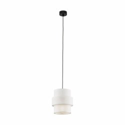 Dekoracyjna lampa wisząca w stylu boho biały abażur rystykalna industrialna nad stół do salonu jadalni sypialni CALISTO 1 WHITE 5094 TK-Lighting