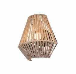Lampa ścienna kinkiet LED pleciony z przędzy papierowej brązowy boho rystykalny industrialny minimalistyczny ściemnialny LIRA R25991126 Rl