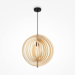 Lampa wisząca designerska rustykalna jasny brąz nad stół do jadalni do salonu ozdobna regulacja wysokości Roots MAYTONI MOD197PL-01W1