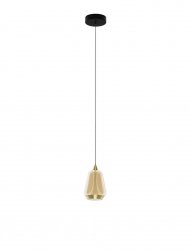 Nowoczesna lampa wisząca LED owalna złoty szklany klosz uniwersalna klasyczna Luces Exclusivas