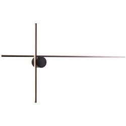 Nowoczesny kinkiet geometryczny czarny LED IP44 ARNE W0370 MAXLIGHT