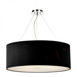 Czarna Lampa Wisząca Nowoczesna ZARAGOZA ZAR0622 DAR LIGHTING