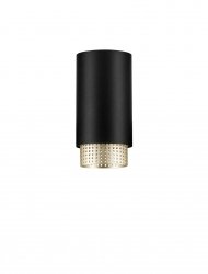 Minimalistyczna lampa sufitowa plafon aluminiowa czarna tuba klasyczna uniwersalna możliwość ściemniania TORVILA LE45616 Luces Exclusivas
