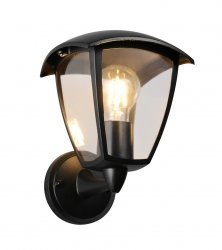 Kinkiet zewnętrzny latarenka czarny aluminium nowoczesny klasyczny uniwersalny minimalistyczny na wysięgniku VENTA IP44 263260232 Trio