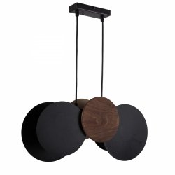 Nowoczesna lampa wisząca Tola 2 zwis Sigma 40892 brąz/ czarny