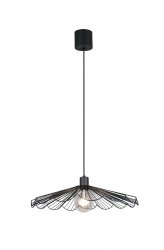 Lampa wisząca czarna w kształcie kwiata nowoczesna designerska dekoracyjna MARGARITA R36431032 Rl