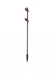 Lampa ogrodowa słupek LED aluminiowa regulowana dwie tuby kolor rdzawy minimalistyczna klasyczna IP65 SALVIRA LE75169 Luces Exclusivas