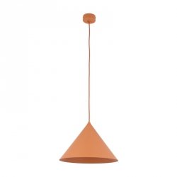 Lampa wisząca pomarańczowa stożkowy klosz do designerskich art deco wnętrz CONO L 11385 TK-LIGHTING