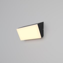 Nowoczesny kinkiet elewacyjny zewnętrzny LED aluminium grafitowy podświetlający ścianę Brick MAYTONI O436WL-L10GF3K