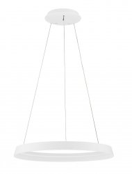 Nowoczesna lampa wisząca LED okrąg w kolorze białym BATALLAS LE44782 Luces Exclusivas