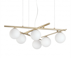 Nowoczesna lampa wisząca złota szklane kule designerska dekoracyjna salonowa ATLAS 365121 IDEAL LUX