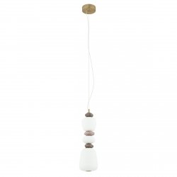 Ceramiczna designerska brązowo szara lampa wisząca CERAMIC VERTICAL LED 19W 11701 Nowodvorski Lighting