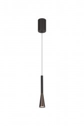 Lampa wisząca LED podłużna brązowa klasyczna minimalistyczna ściemnialna JOAKIM 24407/07/96 Lucide