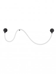 Nowoczesny dekoracyjny kinkiet LED minimalistyczny elastyczny czarny CURA LE44259 Luces Exclusivas