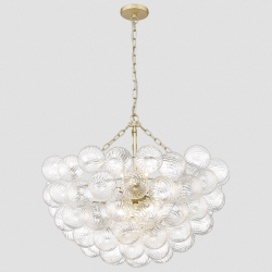 Lampa wisząca COMO P13569AM złoty mat szkło 75 cm 13x G9 Cosmo Light