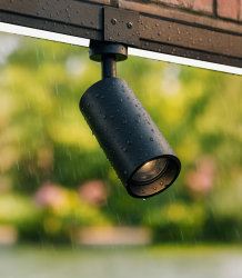 Czarny reflektor LED do systemu szynowego magnetycznego Azzardo TRACK IP65 MURANO 8W 3000K BLACK AZ6944
