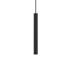Minimalistyczna lampa wisząca tuba czarna LOOK SP1 S04 Ideal Lux 343310