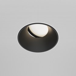 Lampa wpuszczana w sufit minimalistyczna uniwersalna okrągła aluminium biało-czarna Share MAYTONI DL051-U-2WB