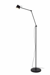 Lampa podłogowa stojąca LED czarna metalowa minimalistyczna klasyczna nowoczesna ściemnialna MILNE 44716/06/30 LUCIDE