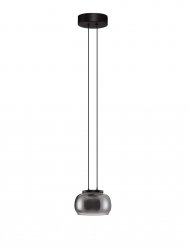 Szklana lampa wisząca przydymiony szary klosz HUARMEY LE44842 Luces Exlusivas