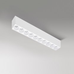 Prostokątna lampa sufitowa biała Azzardo TETRIX 10 20W CCT WH nowoczesy biały plafon LED ze zmienną barwą światła 3000/4000/6000K