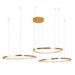 Nowoczesna lampa wisząca CAYENNE 3 P0604D Maxlight miedź szczotkowana/ różowe złoto