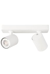 NOWOCZESNA LAMPA NATYNKOWA SPOT BIAŁY ITALUX LUMSI SPL-2071-2-MB-WH