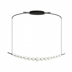 Lampa wisząca podłużna PERLA PENDANT LINE 3-STEP DIMM BK nowoczesna LED czarna