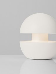 Lampa zewnętrzna do ogrodu na taras LED biała okrągła designerska nowoczesna ściemnialna IP54 LUSERIA LE75266 Luces Exclusivas
