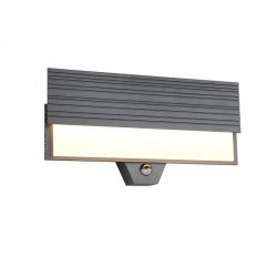 Nowoczesny Antracytowy Kinkiet Ogrodowy LED Z Czujnikiem Ruchu MARIZA 247069142 TRIO