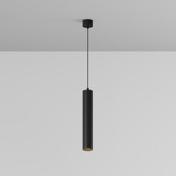 Lampa wisząca minimalistyczna LED aluminium czarna nad stół do jadalni do salonu Focus LED Maytoni P072PL-L12B3K-1