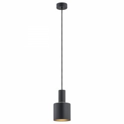 Nowoczesna prosta lampa wisząca czarna kielich stal designerska minimalistyczna SINES 4219 Argon