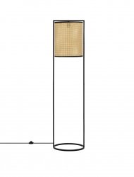 Lampa Stojąca Podłogowa Boho z Ratanowym Abażurem Luces Exclusivas SECHURA LE44864