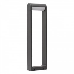 Zewnętrzna lampa ogrodowa stojąca LED ciemno szary słupek 60cm Azzardo FRAME 60 AZ6629 12W 3000K