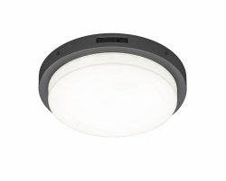 Plafon zewnętrzny LED kolor antracyt okrągły metalowy klasyczny uniwersalny minimalistyczny czujnik ruchu BERMEJO IP54 630369142 Trio
