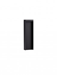 Minimalistyczny słupek ogrodowy klasyczny LED aluminiowy kolor antracyt niski prostokątny IP65 Luces Exclusivas
