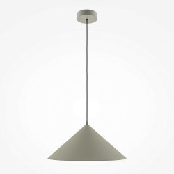 Nowoczesna Lampa Wisząca Basic Colors Maytoni MOD167PL-01BG Stożkowy Kształt Szara