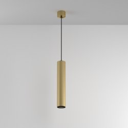  Nowoczesna lampa wisząca klasyczna tuba aluminium matowe złoto regulacja wysokości Artisan MAYTONI P082PL-GU10-MG