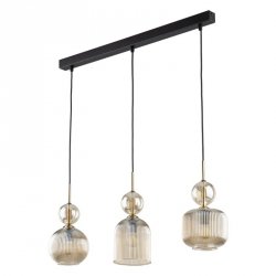 Lampa wisząca potrójna szklane klosze designerska nowoczesna dekoracyjna salonowa SOPHIA 11042 TK-LIGHTING