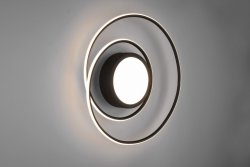 Czarny plafon ring led 56W 2700 - 6000 K Yava Trio 672310232 możliwość ściemniania  pilot w zestawie