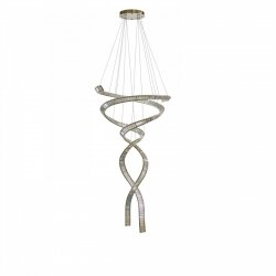 Lampa wisząca SPARK SPIRAL XXL CCT SWITCH DIMM GO Azzardo AZ6898 nad atresolę kaskadowa