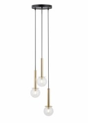 Lampa wisząca szklane kule złota Daisy 3 Sigma 40758