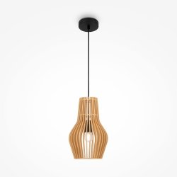 Lampa wisząca designerska rustykalna brązowa nad stół do jadalni do salonu ozdobna regulacja wysokości Roots MAYTONI MOD191PL-01W