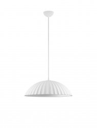 Minimalistyczna lampa wisząca owalna betonowa biała ozdobne wgłębienia uniwersalna klasyczna możliwość ściemniania Luces Exclusivas