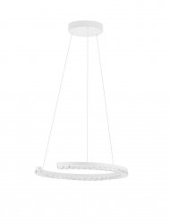 Lampa wisząca LED biała okrąg ring nowoczesna minimalistyczna ściemnialna Luces Exclusivas 9030951